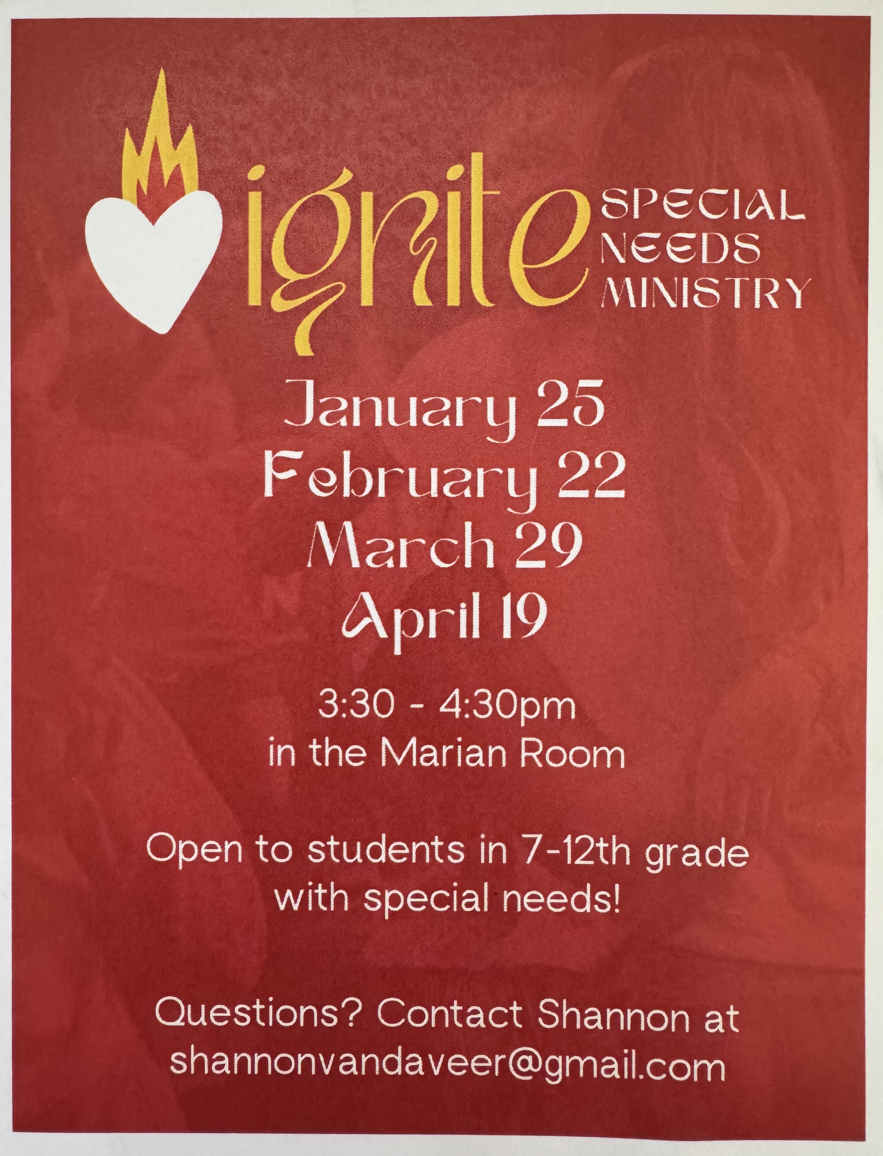 Ignite Special Needs Ministry